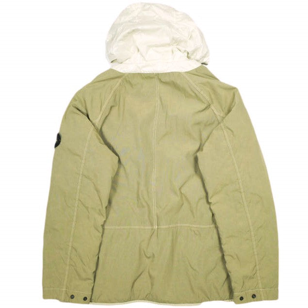 ストーンアイランド NYLON PANAMA WITH NEW SILK LIGHT フーデッドジャケット