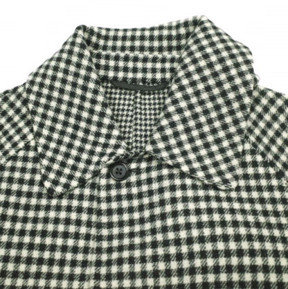 エイチビューティーアンドユース CHECK RAGLAN COAT ウールナイロンコート
