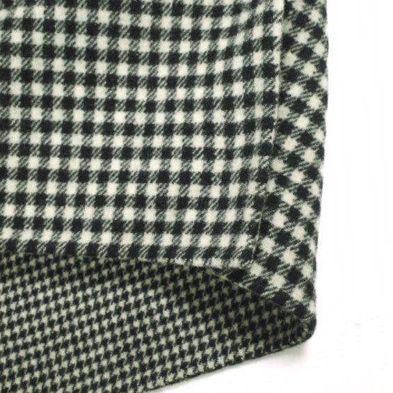 エイチビューティーアンドユース CHECK RAGLAN COAT ウールナイロンコート