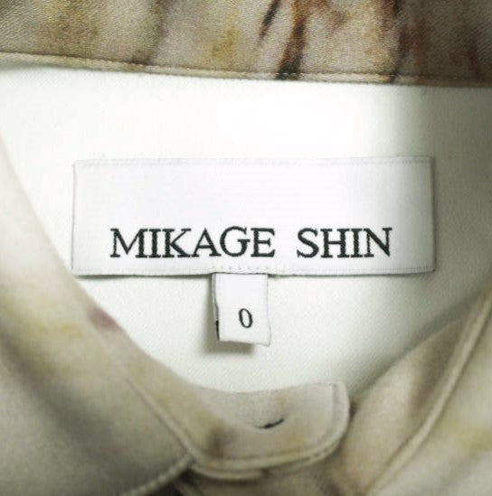 ミカゲシン OPEN SLEEVE SHIRT ポリエステルシャツ