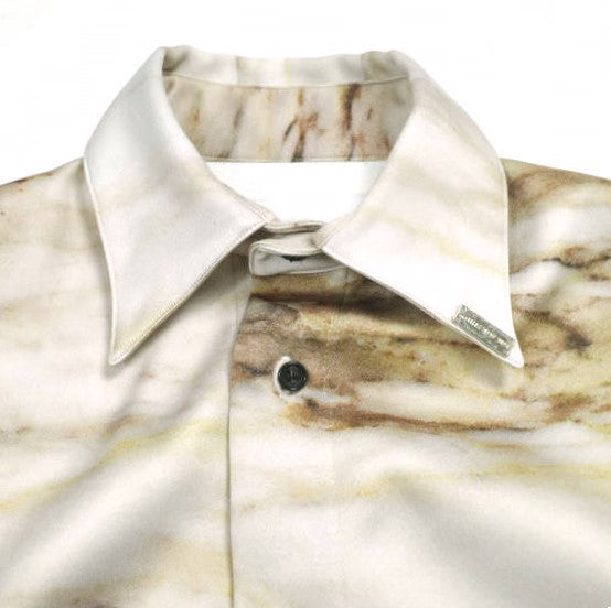 ミカゲシン OPEN SLEEVE SHIRT ポリエステルシャツ