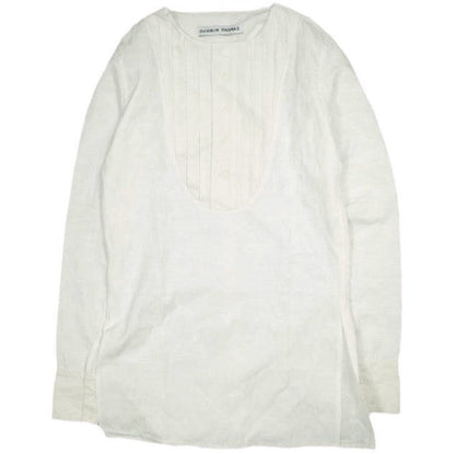 オルヴィトーマス Pleated Bib Shirt コットンレーヨン シャツ