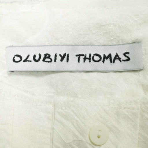 オルヴィトーマス Pleated Bib Shirt コットンレーヨン シャツ