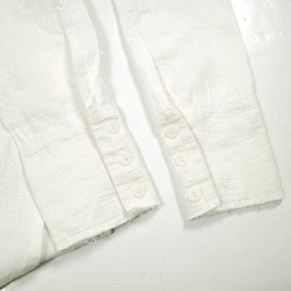 オルヴィトーマス Pleated Bib Shirt コットンレーヨン シャツ