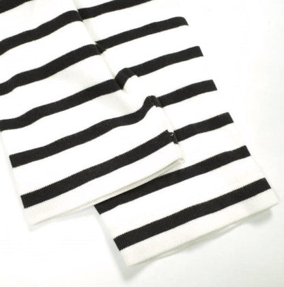 アワーレガシー MARRON WHITE STRIPE コットン 長袖Tシャツ