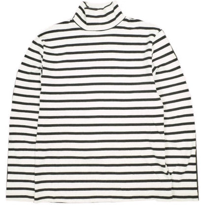 アワーレガシー MARRON WHITE STRIPE コットン 長袖Tシャツ