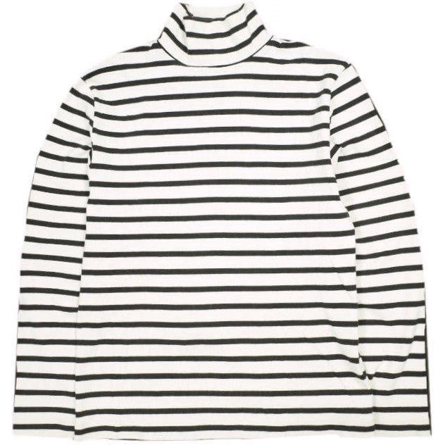 アワーレガシー MARRON WHITE STRIPE コットン 長袖Tシャツ