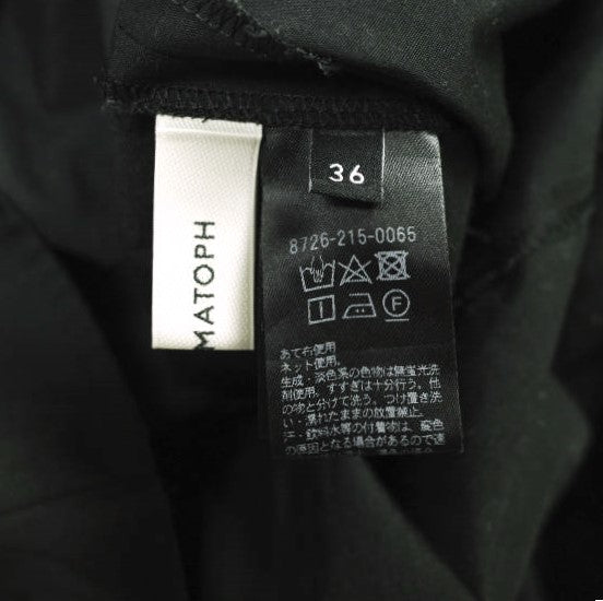 イウエンマトフ Uネック ポリエステルコットン ワンピース