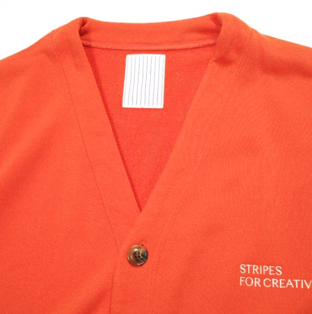 ストライプフォークリエイティブ SWEAT CARDIGAN ポリエステルカーディガン