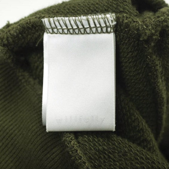 ウィルフリー short cropped ring button 3way sweat コットン 2wayトップス