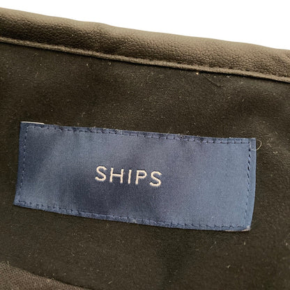 シップス ボアパイピングノーカラーコート