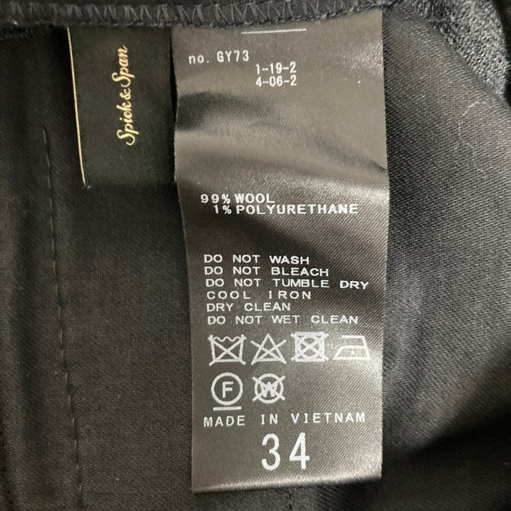 スピックアンドスパン ファインウールストレッチスラックス