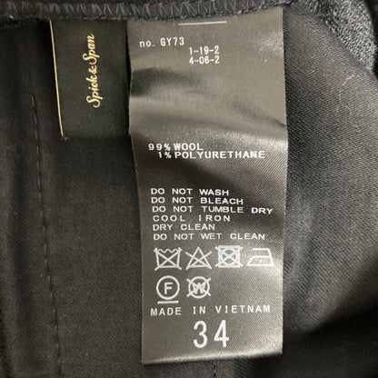 スピックアンドスパン ファインウールストレッチスラックス