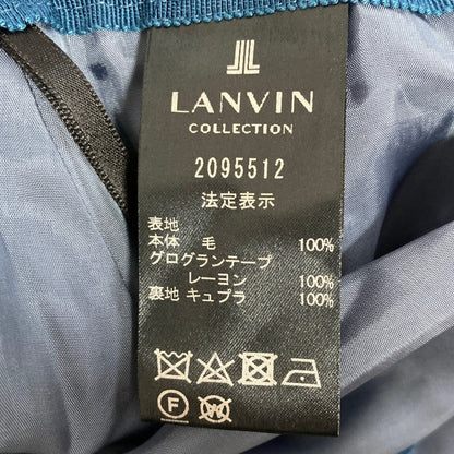 ランバンコレクション ウールロングフレアスカート