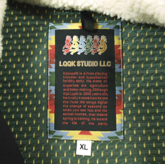 LQQK STUDIO KOKOPELLI FLEECE ポリエステルジャケット