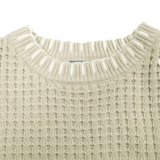 ゲンダイ CREW KNIT コットンアクリル ニット