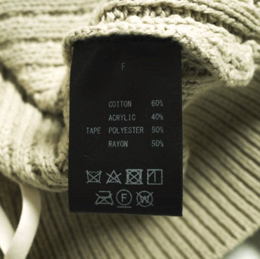 ゲンダイ CREW KNIT コットンアクリル ニット