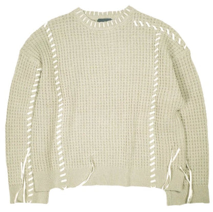 ゲンダイ CREW KNIT コットンアクリル ニット