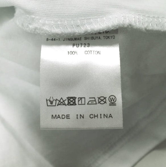 紫電 L S High Neck Tee コットン長袖Tシャツ