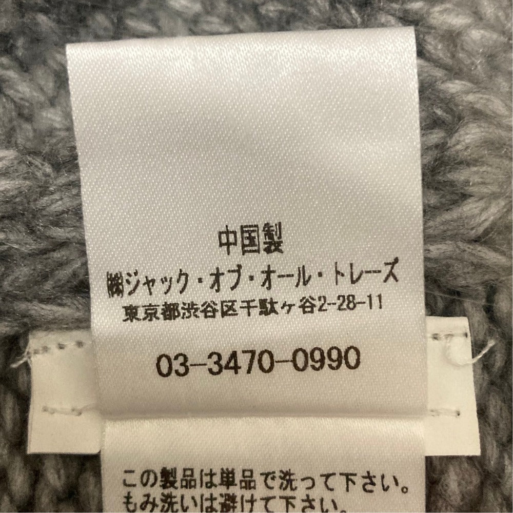 ジャッキー ウールニットポンチョ