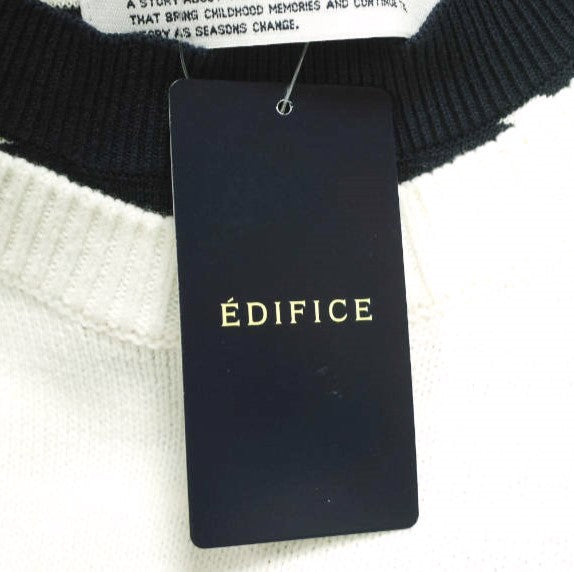 ジャストアンアイデアダイリク Docking Lettered Knit コットンセーター 限定