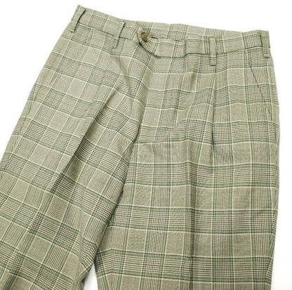 un/unbient ONE TUCK TROUSERS ウールポリエステル トラウザーズ