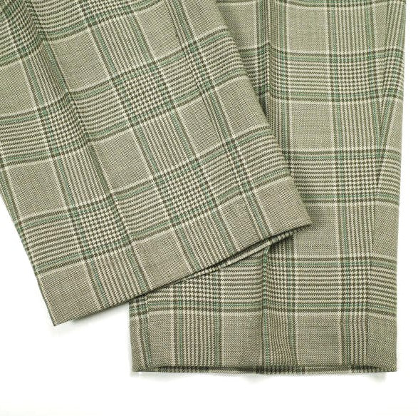 un/unbient ONE TUCK TROUSERS ウールポリエステル トラウザーズ