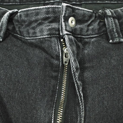 オマールアフリディ RIVETED WIDE CROPPED DENIM TROUSERS デニムパンツ