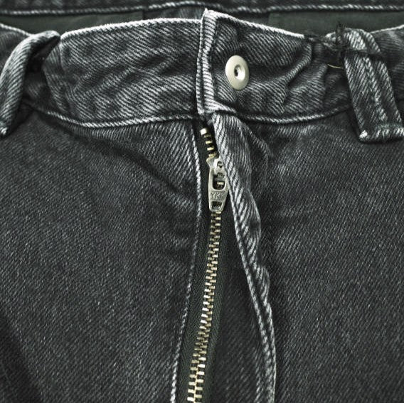オマールアフリディ RIVETED WIDE CROPPED DENIM TROUSERS デニムパンツ