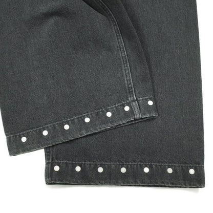 オマールアフリディ RIVETED WIDE CROPPED DENIM TROUSERS デニムパンツ