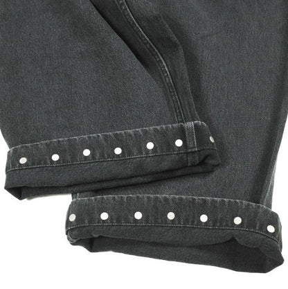 オマールアフリディ RIVETED WIDE CROPPED DENIM TROUSERS デニムパンツ