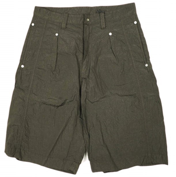 オマールアフリディ PANELLED WIDE SHORTS ナイロンショートパンツ