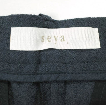 seya. SUMMER PANTS SEERSUCKER WOOL パンツ