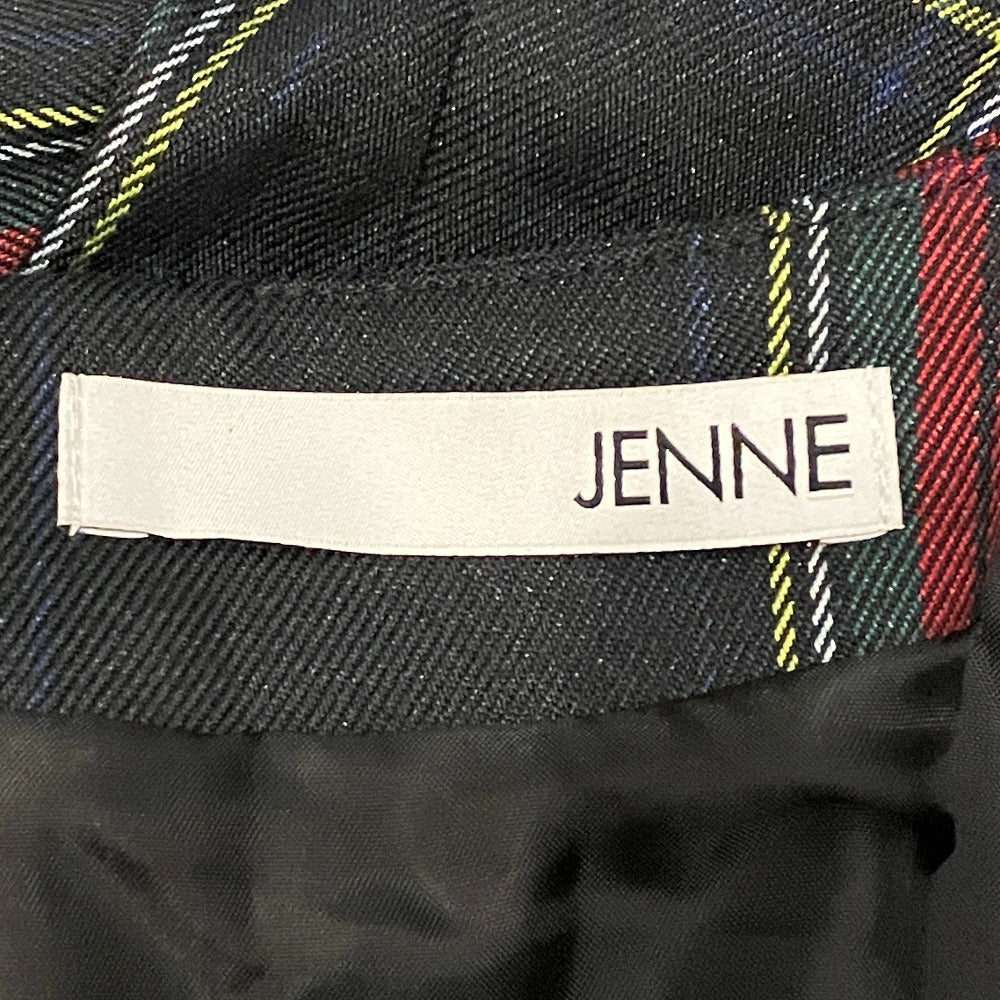 ジェンヌ Vネックチェックワンピース
