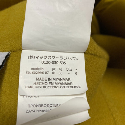 マックスマーラウィークエンド ノーカラーウールコート