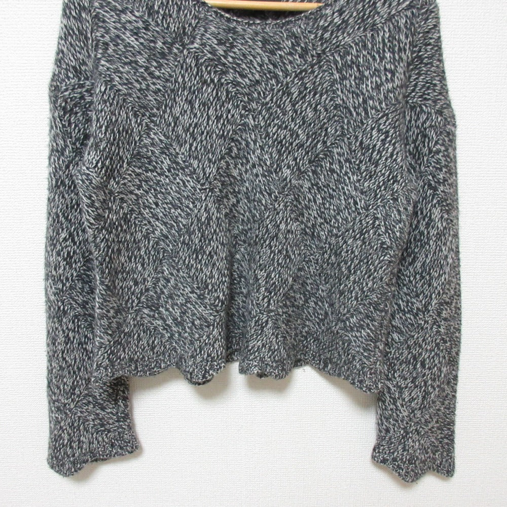 セオリー CASHMERE CROP PO MOULINE カシミヤ ニットセーター