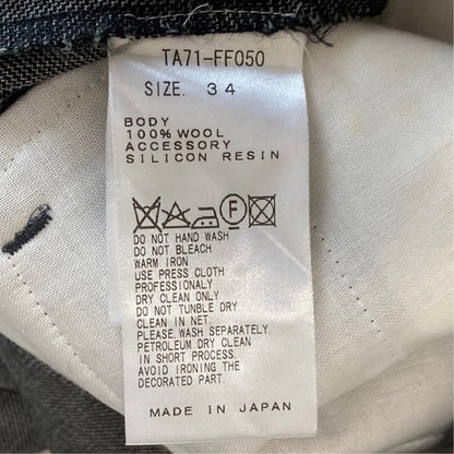 トーガ チェックテーパードパンツ