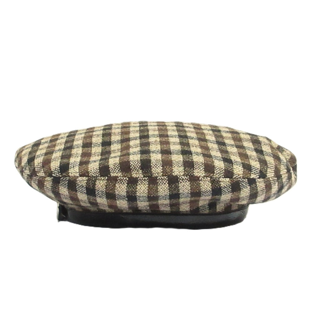 ガニー Checked Wool Mix ベレー帽