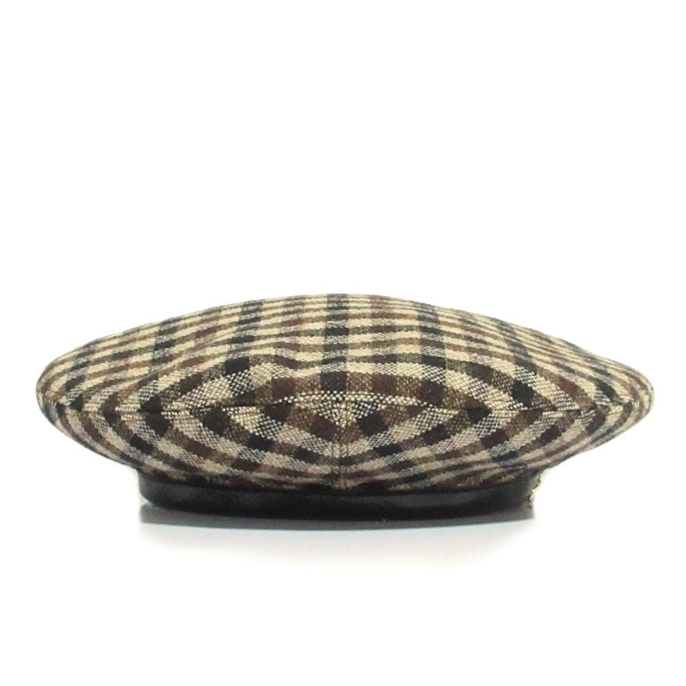 ガニー Checked Wool Mix ベレー帽