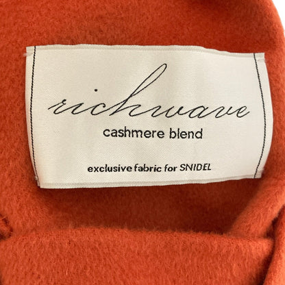 スナイデル カシミヤ混スタンドカラーコート