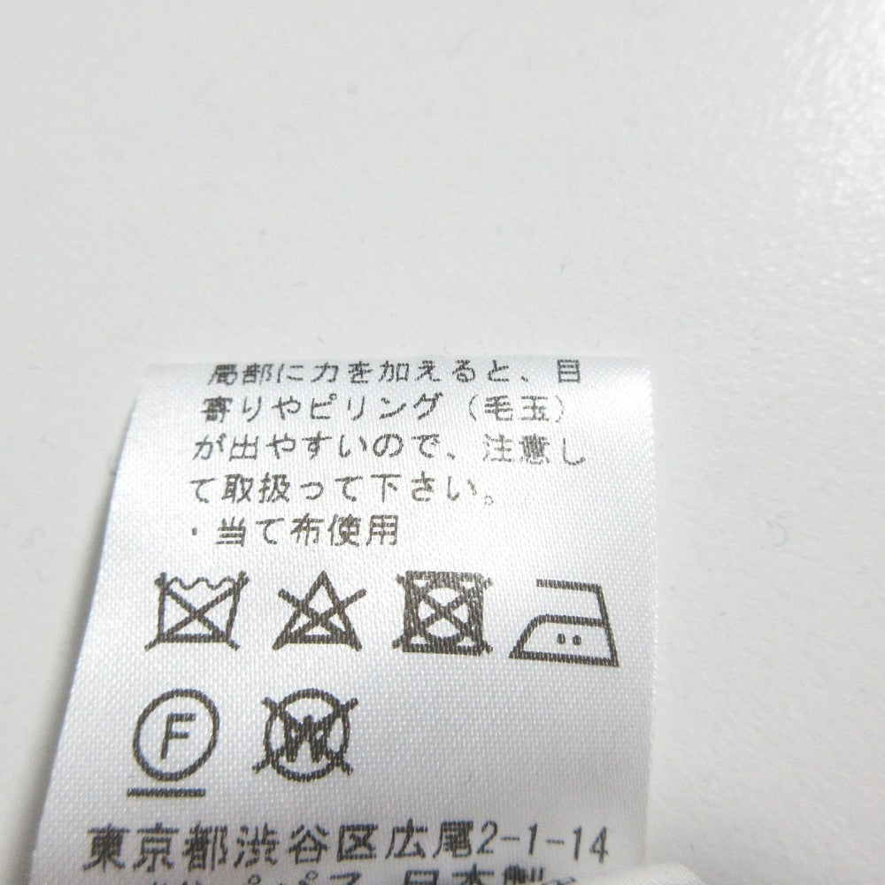 パパスプラス カシミヤブレンドクルーネックニット