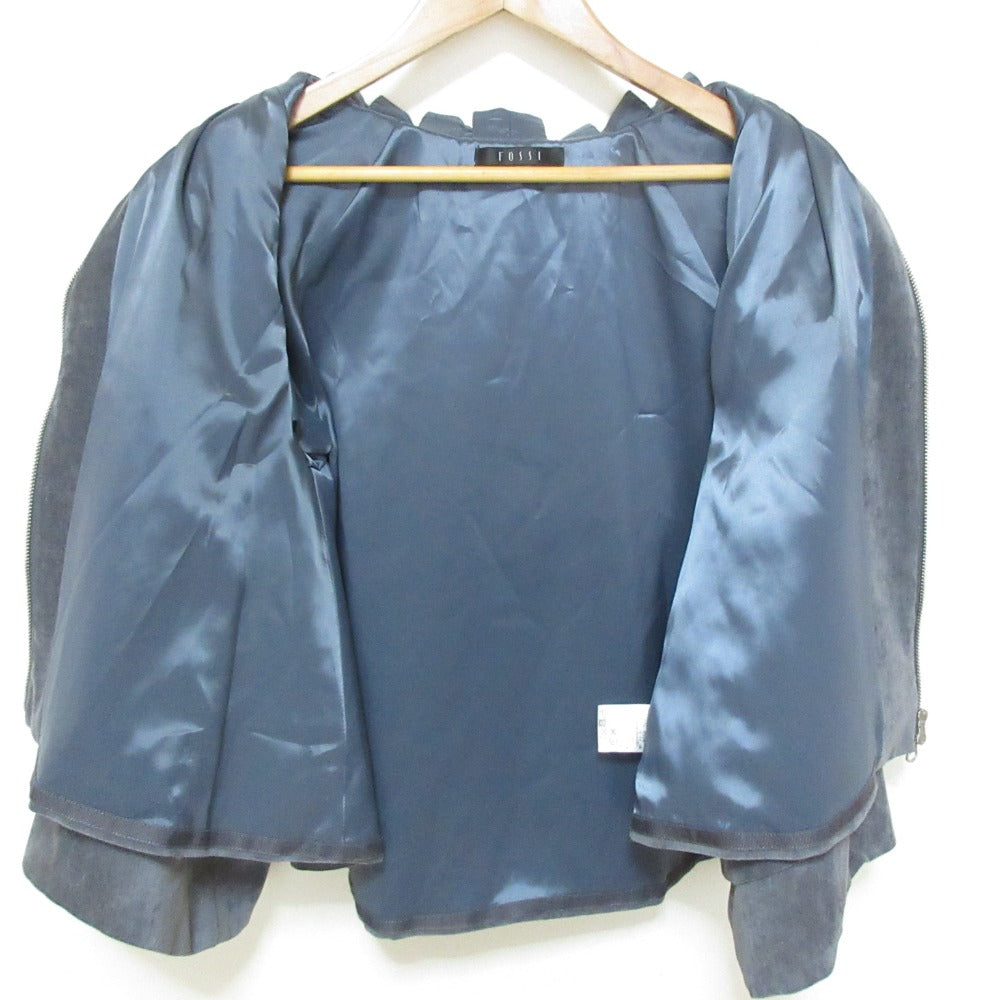 フォッシィ ベロアノーカラージャケット