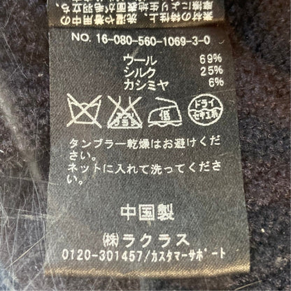 リジェール ウールシルクカシミヤタートルニットセーター