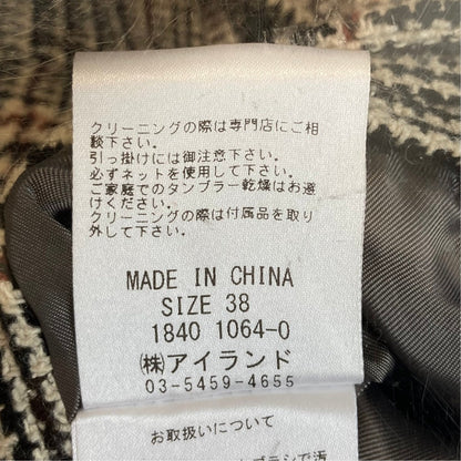 グレースコンチネンタル フォックスファー 千鳥格子ジャケット