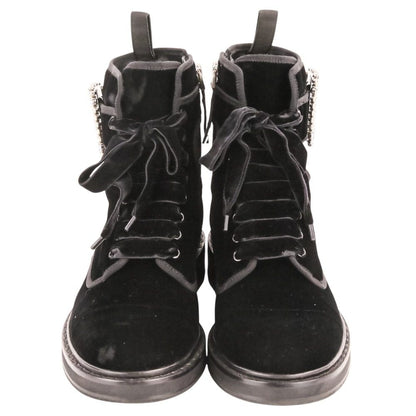 ロジェヴィヴィエ VIV RANGERS STRASS B FABR BOOTIE ベルベットブーツ