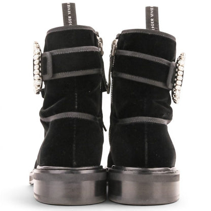 ロジェヴィヴィエ VIV RANGERS STRASS B FABR BOOTIE ベルベットブーツ