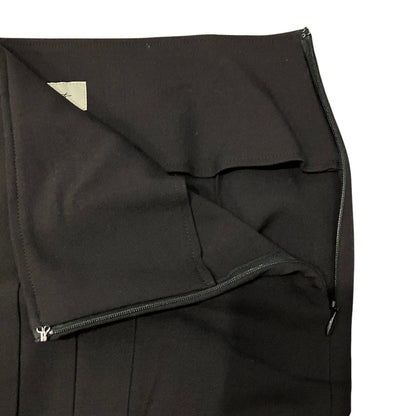 ヨウジヤマモト DAMAGED GABARDINE L TUCK DETAIL SLIM ウールギャバジンスカート