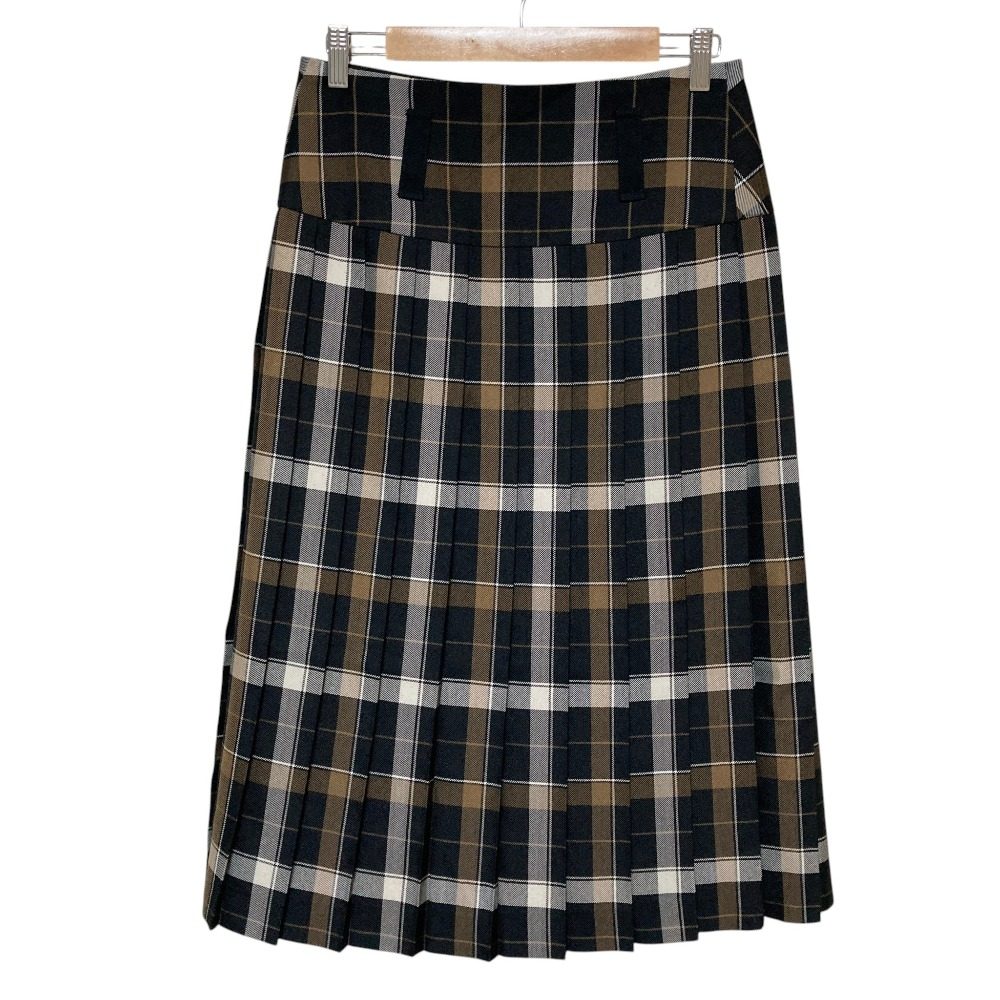 マーガレットハウエル TARTAN WOOL BLEND プリーツスカート
