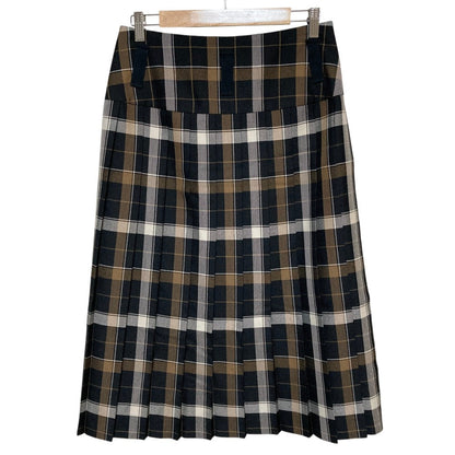 マーガレットハウエル TARTAN WOOL BLEND プリーツスカート