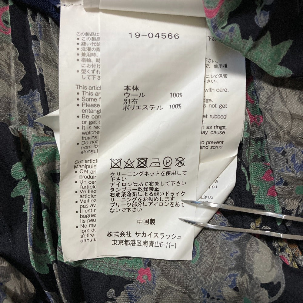 サカイ バックプリーツタートルネックニットセーター